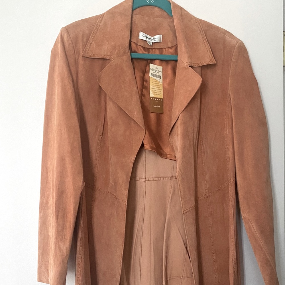 Long suede jacket